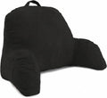 Deluxe Comfort Microsuede Bed Rest - Reading and Bedrest Lounger - Sitting Supprt Pillow - Soft But Firmly Stuffed Fiberfill - Backrest Pil…