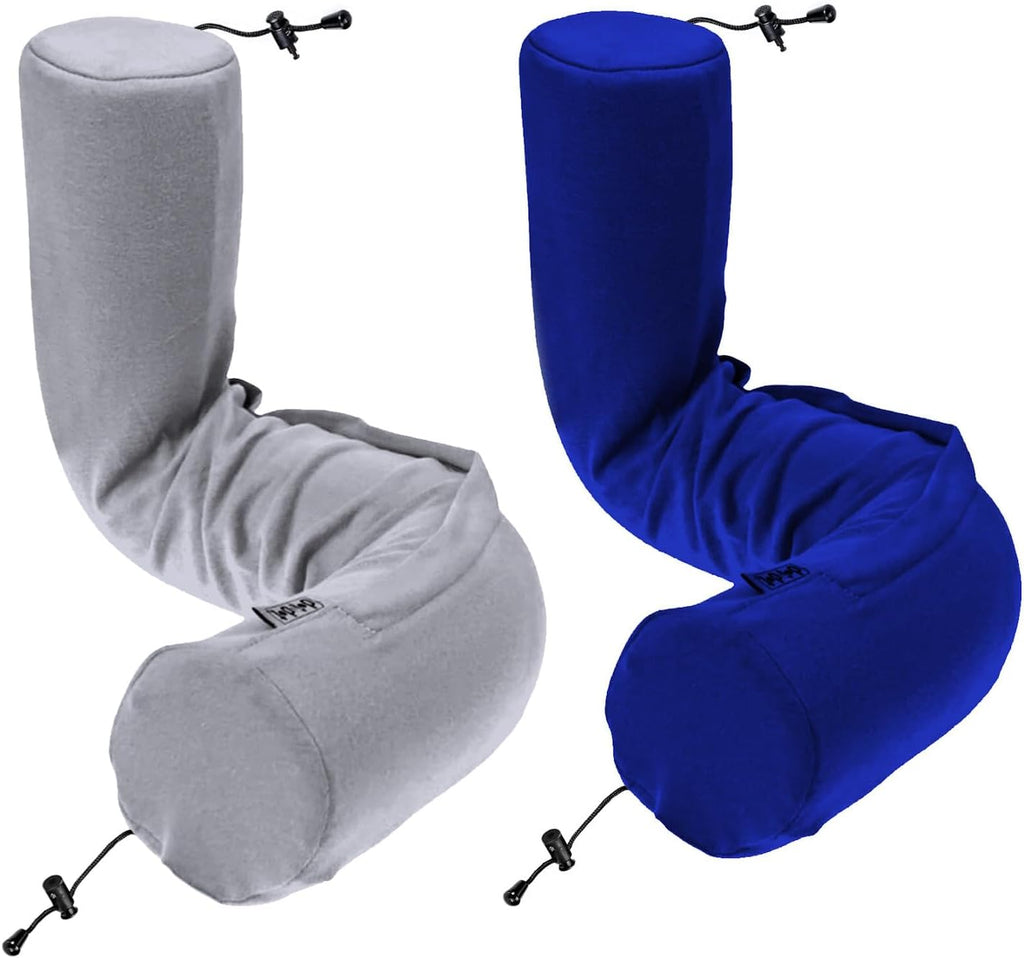 Dot&Dot Twist Memory Foam Travel Pillow for Airplanes - Travel Neck Pillow for Sleeping - Airplane Pillow for Neck Support, Lumbar a…