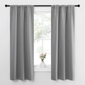 NICETOWN Kitchen Window Curtains 63 Long - Home Decoration Thermal Insulated Rod Pocket Blackout Blinds & Drapes for Small Windows…