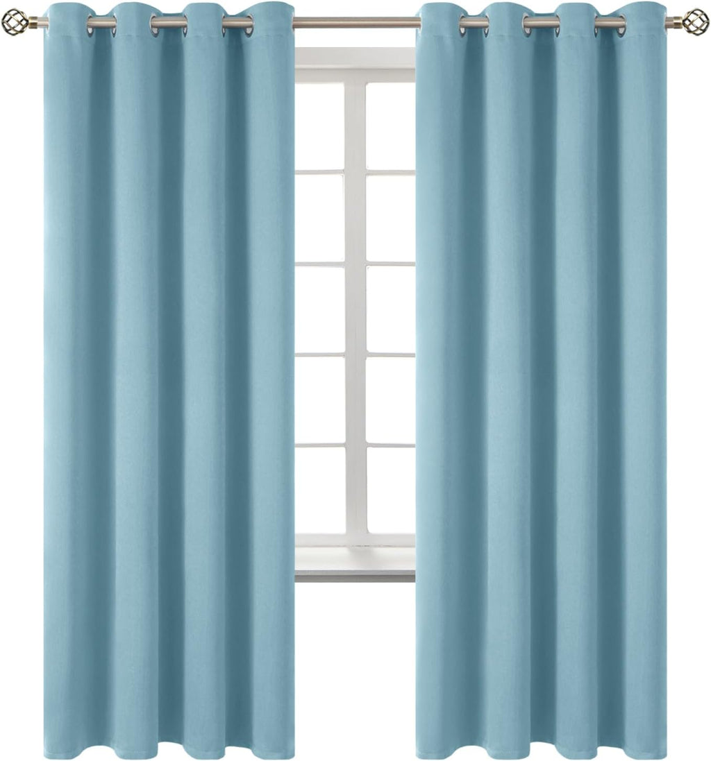BGment Room Darkening Curtains 72 Inches Long - Grommet Thermal Insulated Drapes Window Treatment Curtains for Bedroom, 2 Panels, 52 x 72 I…