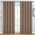 Nicetown Blackout Curtains 84 inch Length 2 Panels Set - 3 Pass Microfiber Noise Reducing Thermal Insulated Solid Ring Top Curtains & Drape…