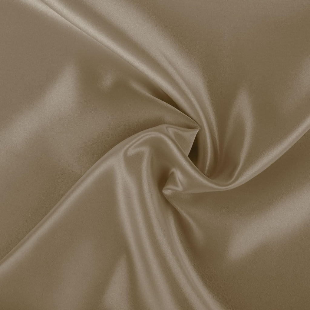 Blissford Satin Pillowcase with Zipper, for Hair and fabric comfort, Feels Soft and Cool Like a Silk Pillowcase, Beige Satin Pillow Cases…