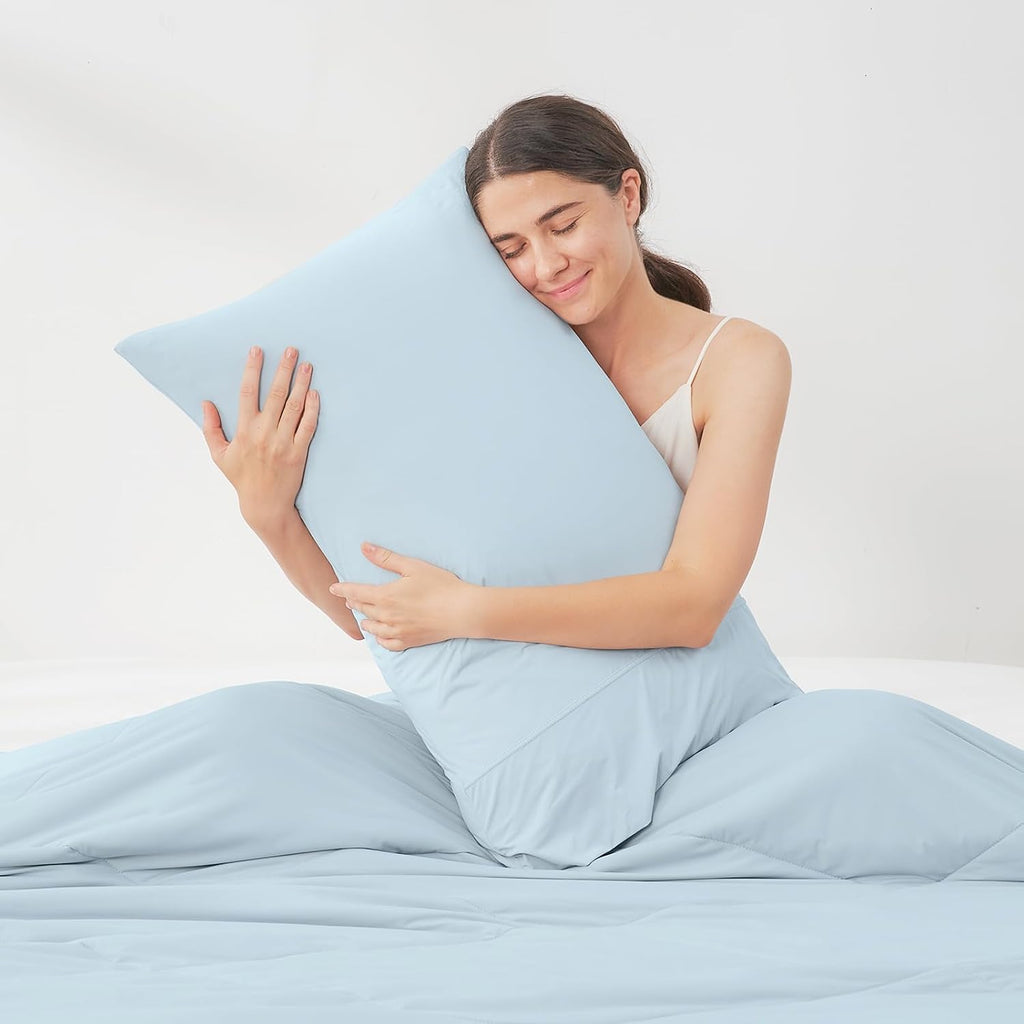 CozyBliss Cozy Bliss 2pcs Cooling Pillow Cases Set for Hot Sleepers & Night Sweats, Q-Max 0.5 Silky Wrinkle-Free Pillow Covers with Envelop…