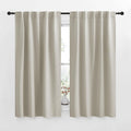 NICETOWN RV Curtains for Camper Windows - (Natural Color) 34x54 Inch, 2 Panels Set, Thermal Insulated Room Darkening Blackout…