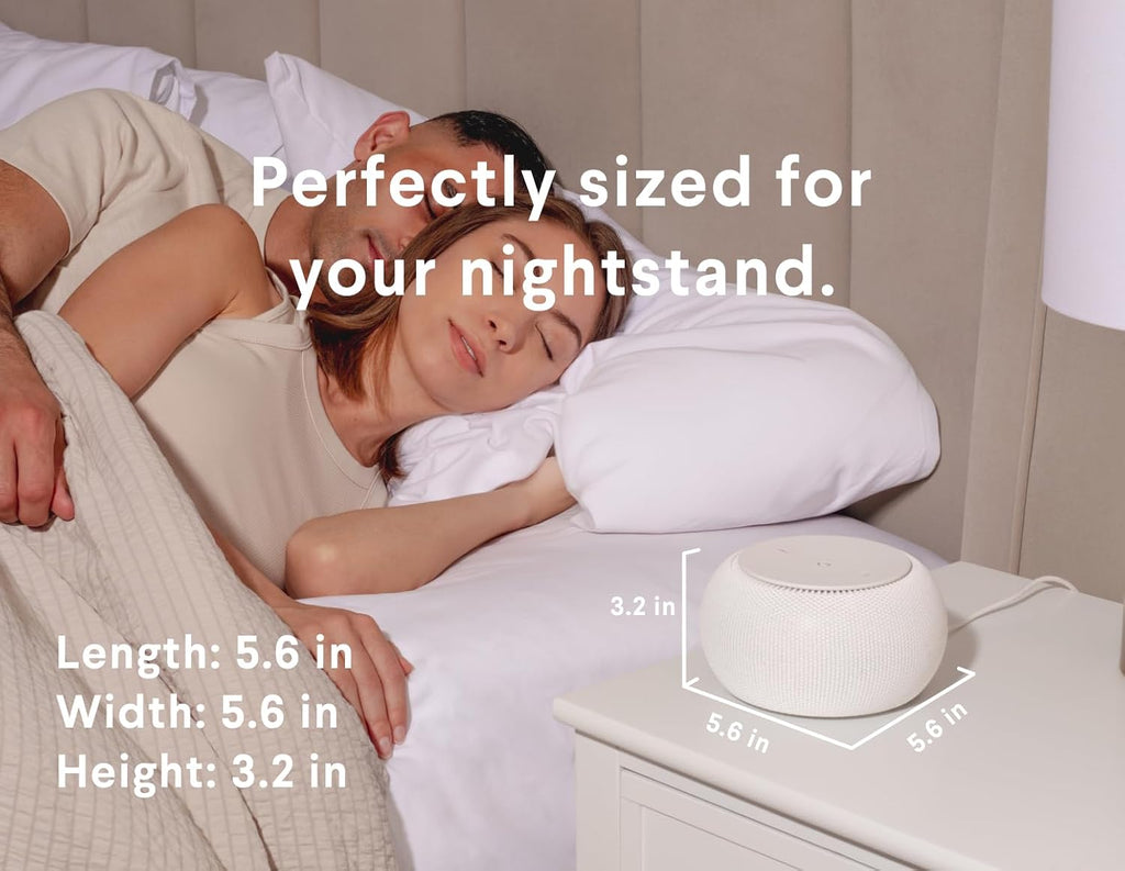 Snooz Pro White Noise Sound Machine - Natural Fan Noise, Non-Looping Sound, App Scheduler - Travel Case Included, for Adults & Ba…