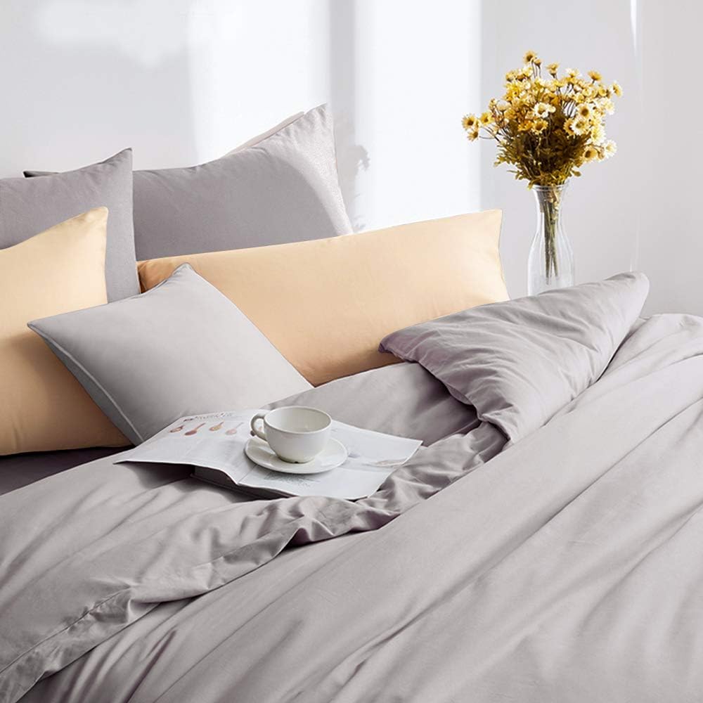 FLXXIE 6 Pack Microfiber Queen Pillowcases, Ultra Soft and Wrinkle, Fade Resistant Pillow Cases with Envelope Closure, 20x30 Inches…
