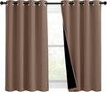 Nicetown Bedroom Full Blackout Curtain Panels, Super Thick Insulated Window Covers, Keeping Out Cold Air and Heat 100% Blackout Blinds with…