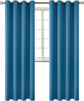 BGment Blackout Curtains - Grommet Thermal Insulated Room Darkening Bedroom and Living Room Curtains, Set of 2 Panels (52 x 95 Inch, Steel…