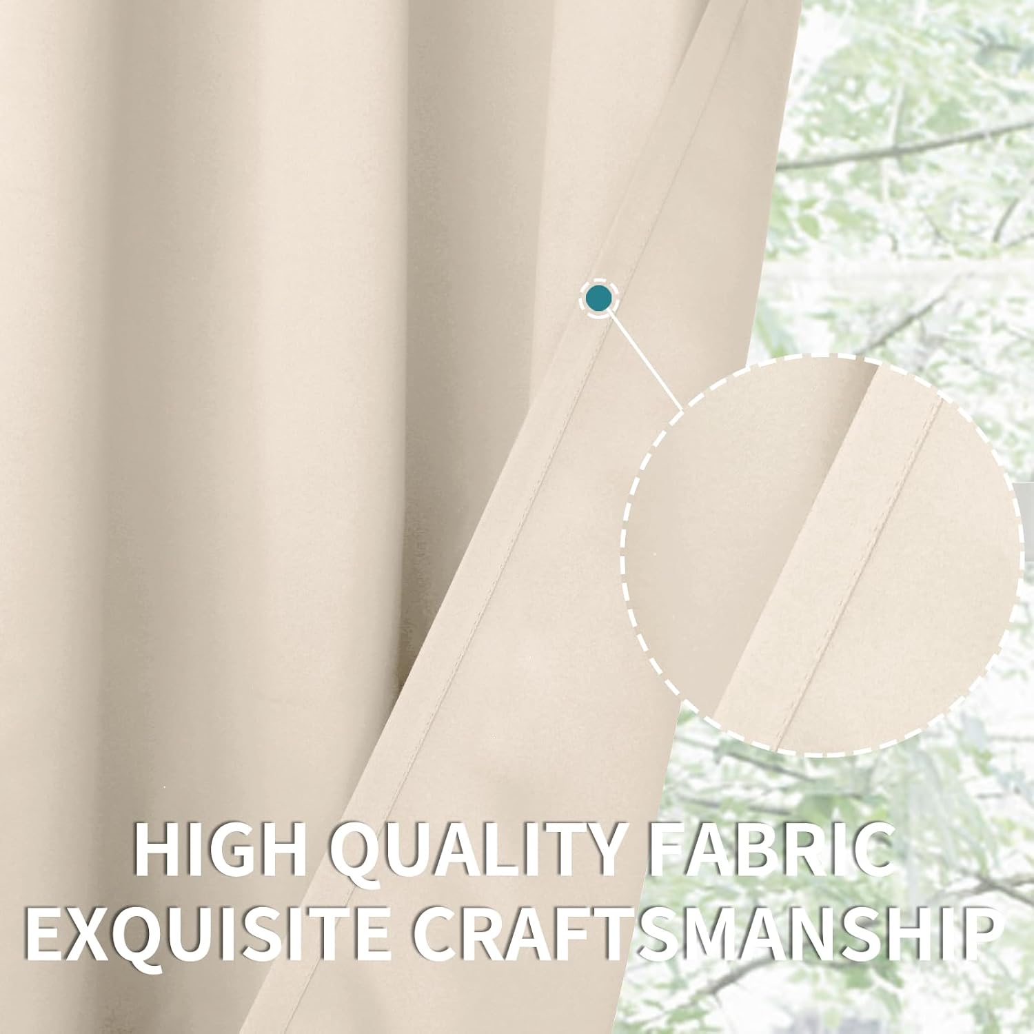 BGment Champagne Curtains 63 Inch Long - Wedding & Party Backdrop Drapes Elegant Room Darkening Thermal Insulated Window Treatments for Bir…