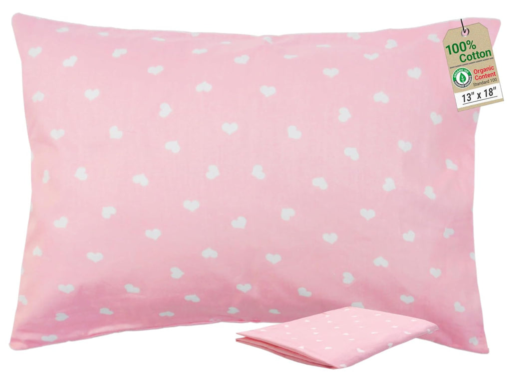 ZPECC-ABrandThatHasBeenFocusedOnBeddingFor20Years ZPECC Toddler Pillow with Pillowcase - 13x18 Organic Cotton Hypoallergenic Kids Pillow, B…