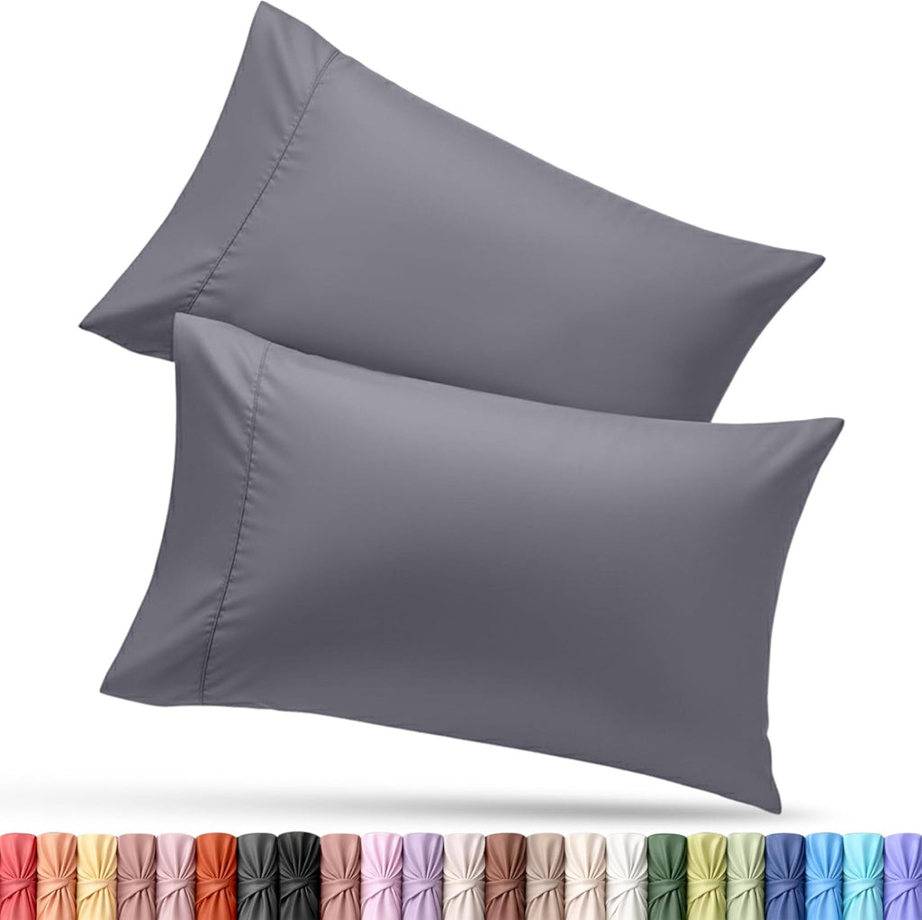 Utopiabedding Utopia Bedding King Pillow Cases - 2 Pack - Envelope Closure - Soft Brushed Microfiber Fabric - Shrinkage and Fade Resistant…