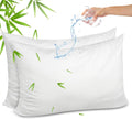 Gogreen Bamboo Rayon Waterproof Pillow Protector, Breathable Pillow Cover, Cooling Pillow Case Protector with Zipper, Super Soft Pillow Cas…