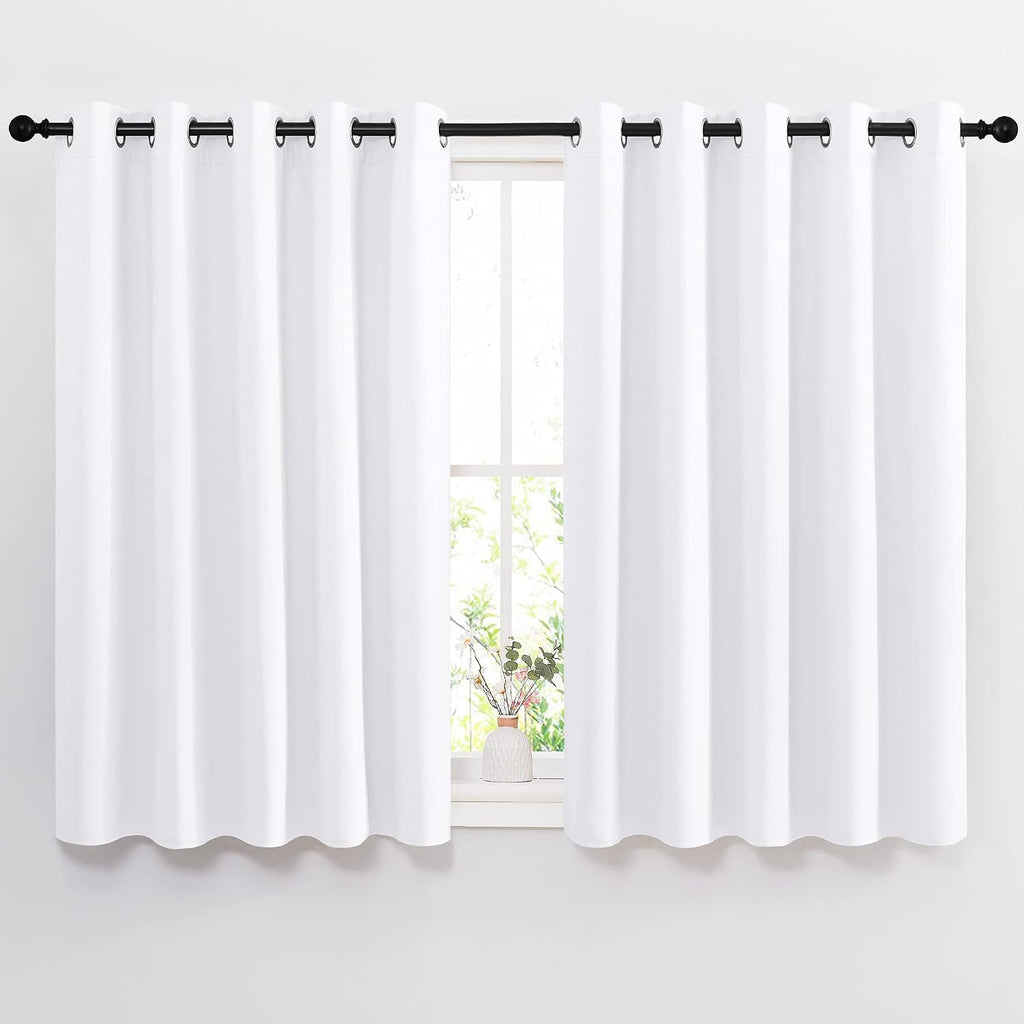 NICETOWN White Room Darkening Curtain Panels - Tripe Weave Thermal Insulated Grommet Room Darkening Window Draperies and Curtains for…
