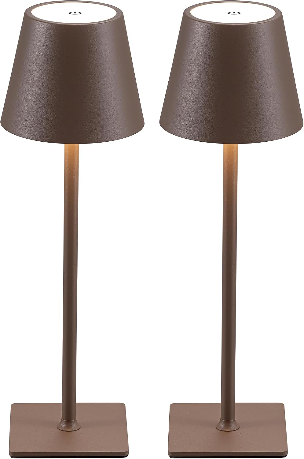 KDG 2 Pack Cordless Table Lamp, Portable LED Desk Lamp, 4000mAh Battery Operated, 3 Color Stepless Dimming Up, for…