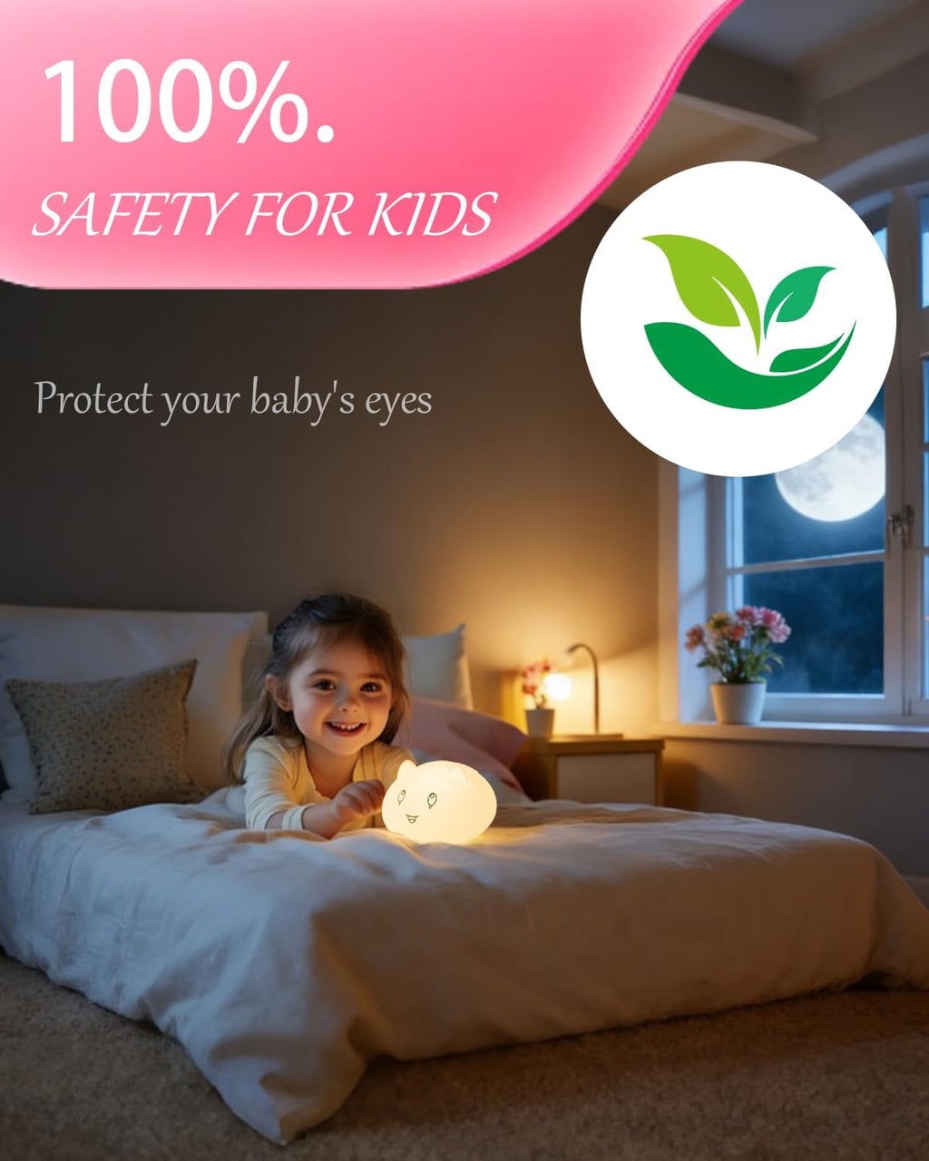 Capybara Night Light for Kids, Cute Animal Silicone Touch Lamp with Bluetooth Speaker, APP Control RGB Color Changing, Timer & Alarm…