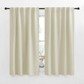 NICETOWN Blackout Curtain Panels for Living Room - (Beige Color) 42x63 Inch, 2 Panels Set, Thermal Insulated Room Darkening Blackout…