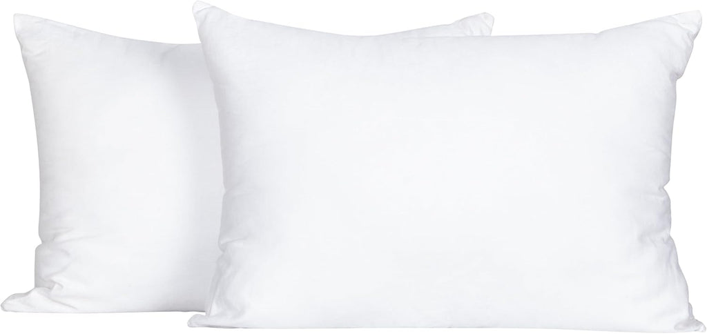 Flxxie 2 Pack Small Cotton Down Alternative Pillows, Super Soft and Breathable Small Pillows for Sleeping, Travel, 13x18 Inches 2 Pack 18 I…