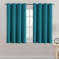 H.VERSAILTEX Blackout Curtain for Living Room Small Window Kitchen Blackout Curtains 45 inch Length Energy Saving Solid Grommet…