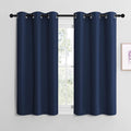 NICETOWN Blackout Curtain Panels, Window Treatment Energy Saving Thermal Insulated Solid Grommet Blackout Drapes/Draperies (Navy, 1 Pair…
