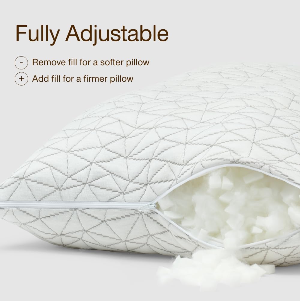 Coop Home Goods Original Adjustable Body Pillow, 20x54 Long Pillow for Back, Shoulder, Hip and Knee Support, Side Sleeper Body Pillows…