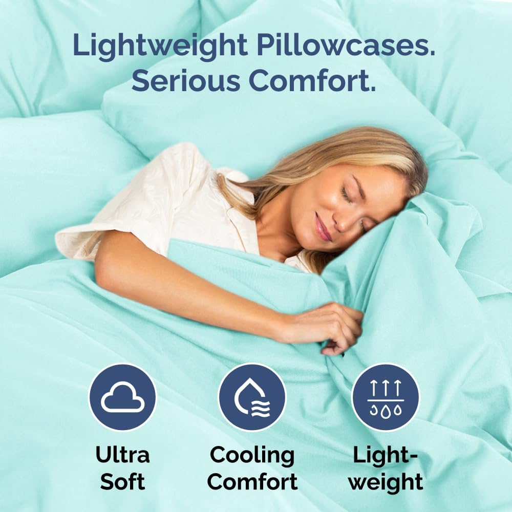 Body Pillowcases Set of 2-20x54 Long Body Pillow Case - Soft Body Pillow Cover for Sleeping & Side Sleepers - Comfy, Breathable & Wrinkle…