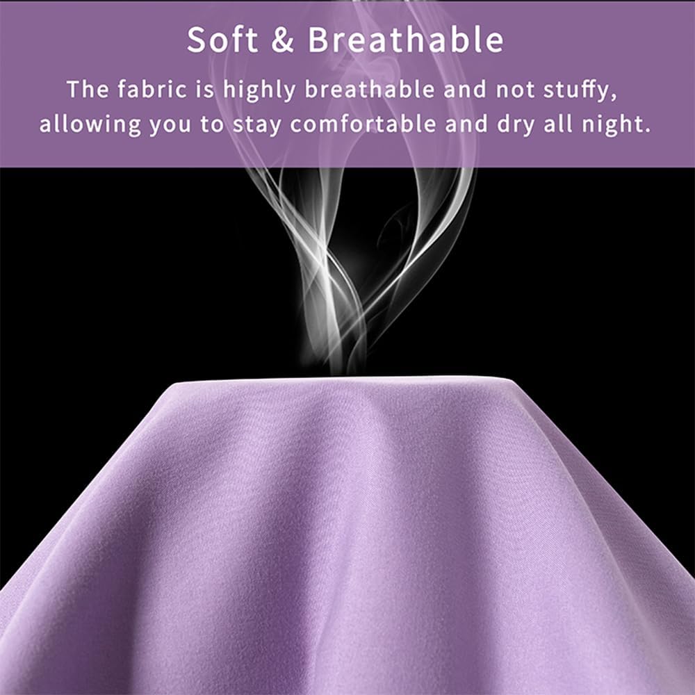 NookZuzu 2 Pack Microfiber Zipper Pillowcases, Soft Comfortable Not Shrink Purple Pillow Case, Standard Pillow Cases Set of 2 (20x26 Inches…