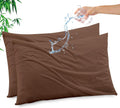 Gogreen Bamboo Rayon Waterproof Pillow Protector, Breathable Pillow Cover, Cooling Pillow Case with Zipper, Super Soft Pillow Case Cover wi…