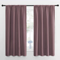 Nicetown Blackout Curtains for Living Room, Darkening Window Curtain Panels, easy maintenance Solid Thermal Insulated Draperies/Drapes…