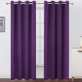 Lemomo Blackout Curtains 52 x 120 Inch Long Purple Curtains Set of 2 Panels Room Darkening Curtains for Bedroom and Living Room 120 Inch si…