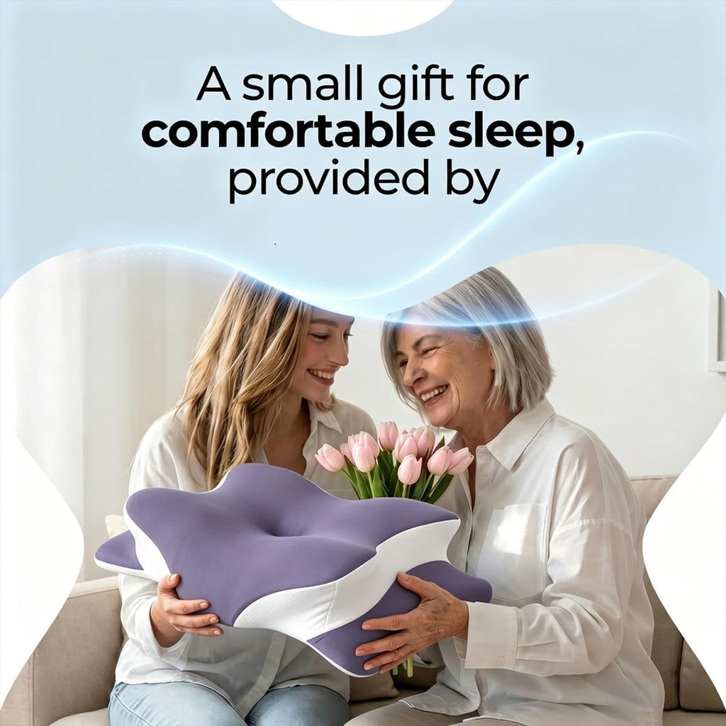 WKEFF Cervical Pillow for Neck, Hollow Design Odorless Memory Foam Pillows with Cooling Case, Adjustable Orthopedic Bed Pillow for…