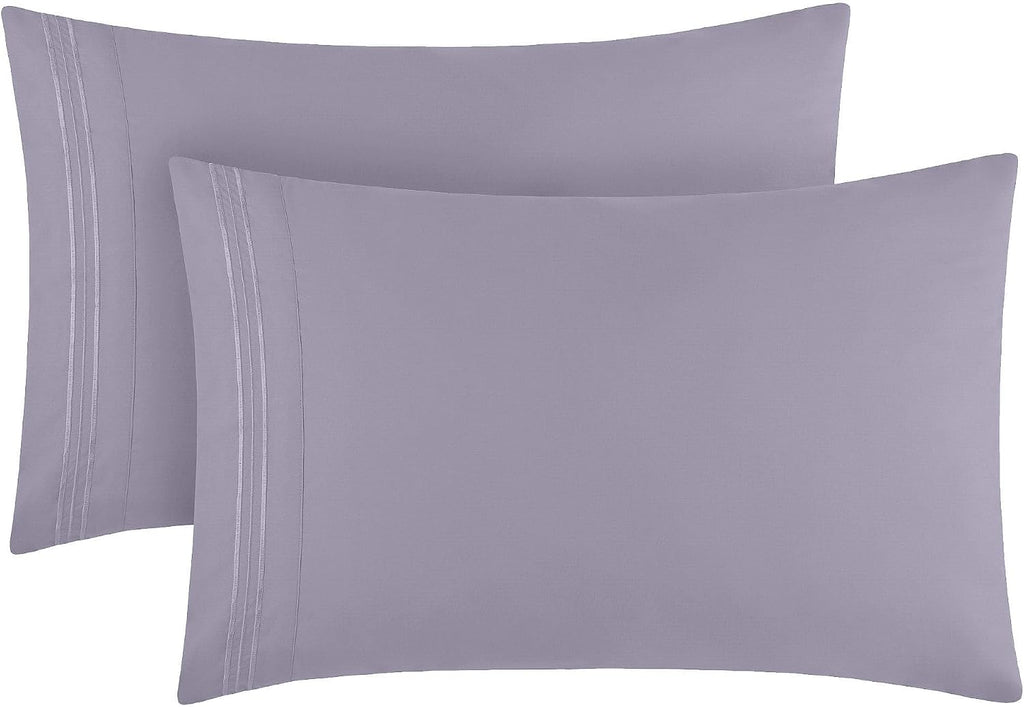 Mellanni Pillow Cases - Luxury, Extra Soft, Cooling Pillow Covers - 2 PC Iconic Collection Pillowcases - Envelope Closure (Standard/Queen 2…