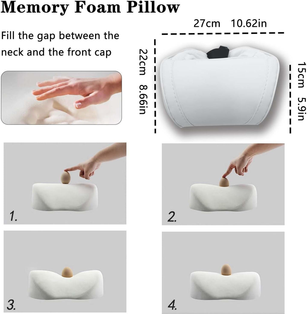 TOPABYTE Car Neck Pillow for Tesla Model 3 Model Y Model S Model X Cybertruck and Most Cars, Memory Foam Ergonomic Design Seat Neck…