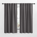 NICETOWN Blackout Curtain Panels for Living Room - (Grey Color) 42x63 Inch, 2 Panels Set, Thermal Insulated Room Darkening Blackout…
