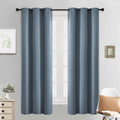 Yakamok Light Blocking Room Darkening Thermal Curtain Panels Blackout Curtains Solid Grommet Top Window Drapes for Bedroom/Living…