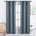 Yakamok Blackout Curtains Room Darkening Thermal Insulated with Grommet Window Curtain for Bedroom/Living Room(38Wx72L inch, Stone Blue…