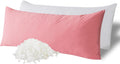 WhatsBedding Memory Foam Body Pillow with Breathable Zippered Cotton Cover, Full Body Pillow for Adults, Long Pillow for Sleeping, Firm Pil…