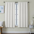 Simplebrand Ava Ivory Light Filtering Curtains for Bedroom 63 Inch Length 2 Panels Set, Privacy Thermal Insulated Rod Pocket Door Window Cu…