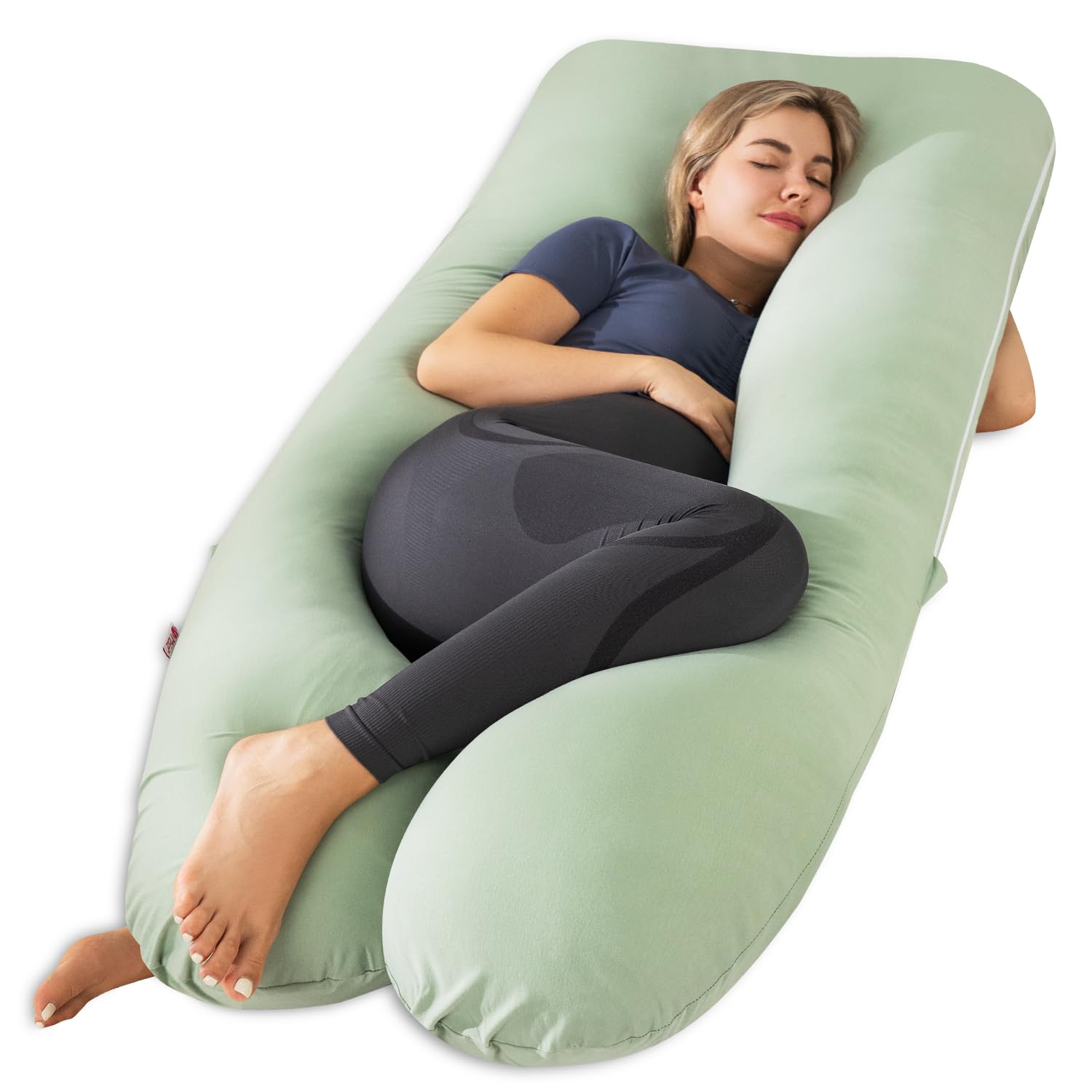 Meiz Pregnancy Pillow, U Shaped Pregnancy Pillows for Sleeping Cooling, 55 Inch Maternity Pillow for Pregnant Women, Body Pillows for Adult…