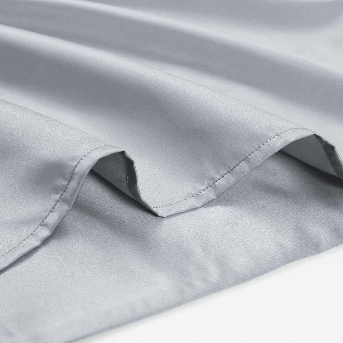 uxcell Body Pillow Cover, 20x60 Inch Silver Silky Satin Body Pillowcases for Hair and Skin, Soft Cooling Smooth Pillow Case with Envelope…