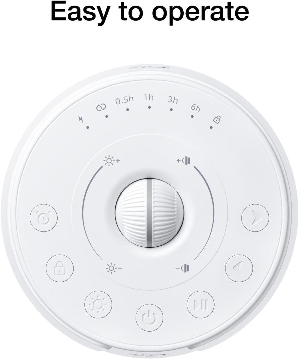 Sound Machine LEICEX White Noise Machine - 30 Soothing Sounds, 10 Colors Night Light, Rechargeable Battery- Travel Portable Sound Machine…