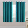 H.VERSAILTEX Blackout Curtains Drapes 63 Inch Length for Bedroom/Living Room, Thermal Insulated Small Curtain for Bedroom, Grom…