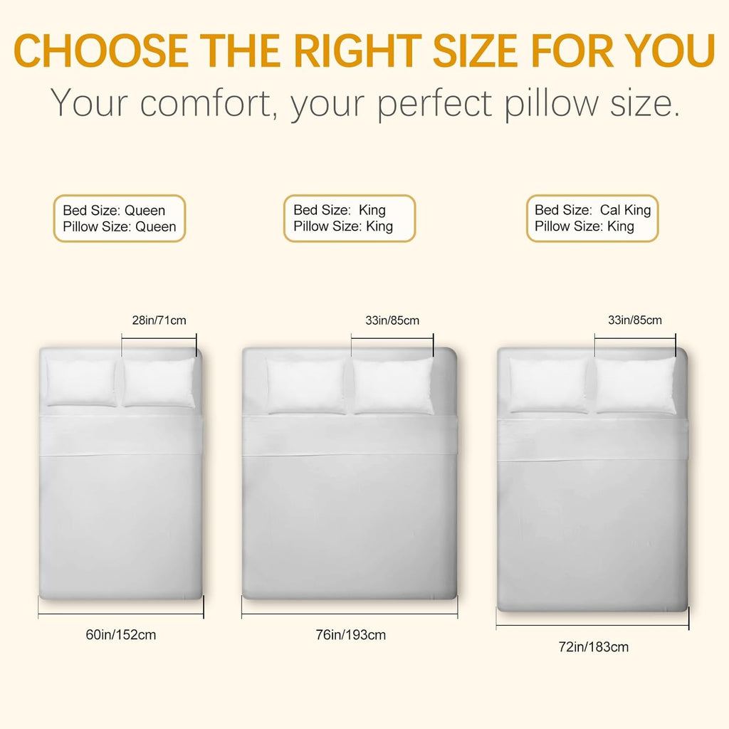 Frohaul Shredded Memory Foam Bed Pillows Adjustable Hotel Quality Pillows for Side, Back and Stomach Sleeper, Breathable Washable Cover, Oe…