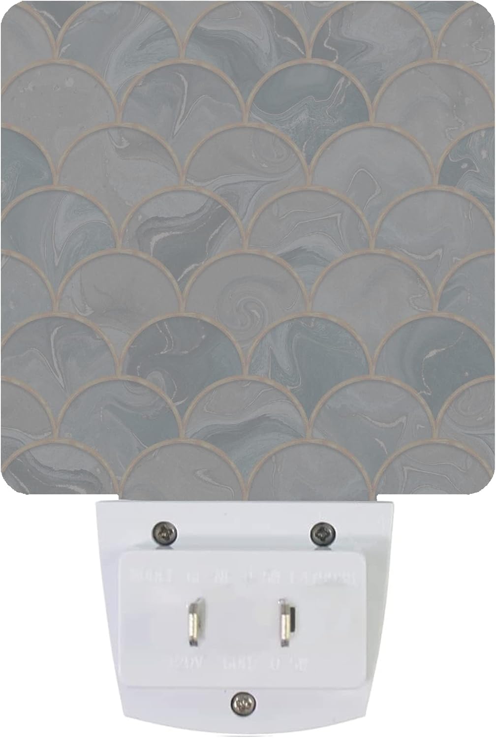 Mermaid Fish Scales Marble Night Light Plug-in LED Nightlights Auto Sensor Night Lamp Dusk-to-Dawn Lamp Home Decor for Nursery Children…