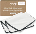 Coop Home Goods Ultra-Tech Pillow Protector for Memory Foam Pillows, Waterproof, Pack of 2 King Size Pillow Covers, Oeko-Tex Certified…