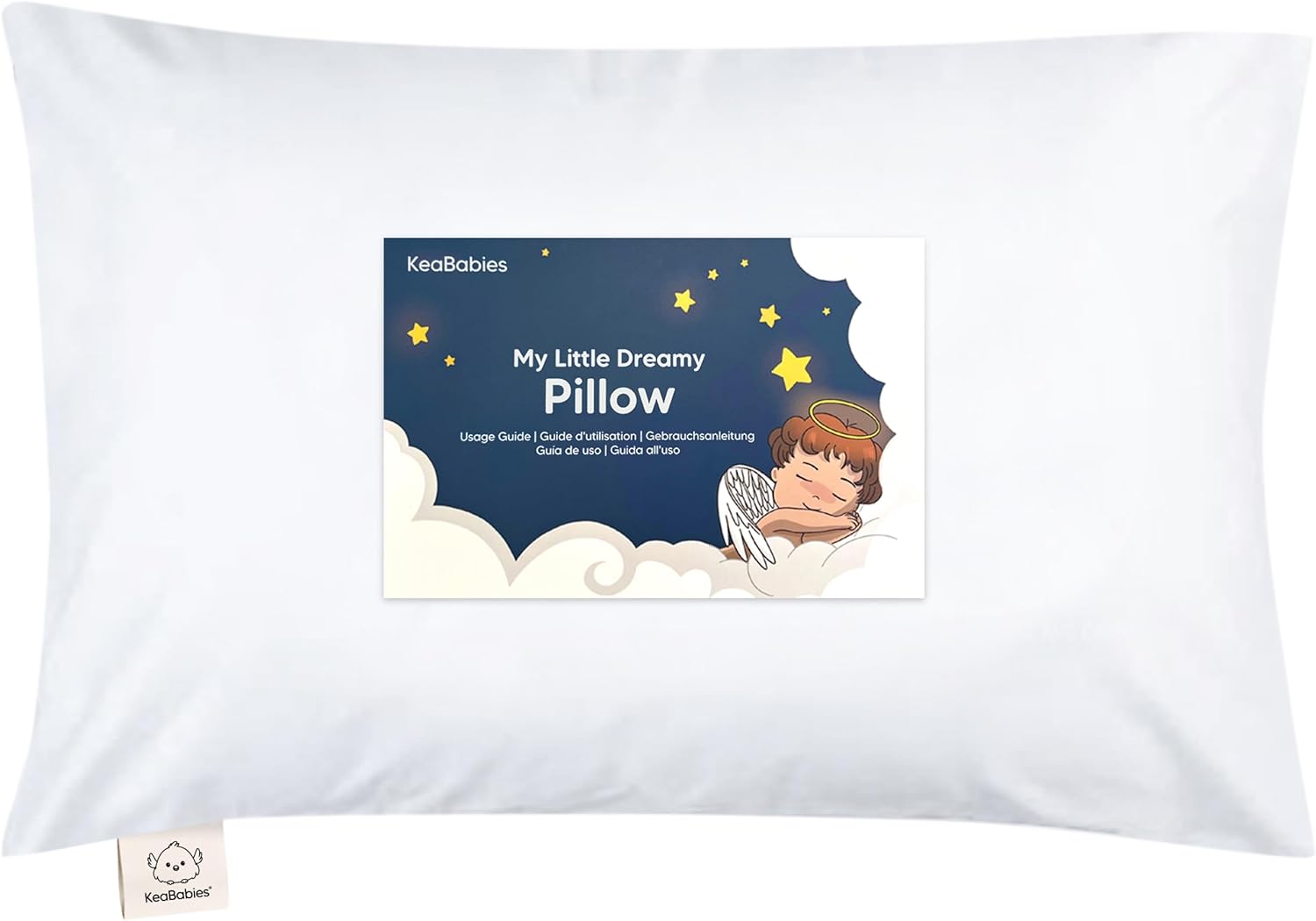 Toddler Pillow with Pillowcase - 13x18 My Little Dreamy Kids Travel Bed Pillows for Sleeping, Organic Cotton Small Pillowcase, Soft &…