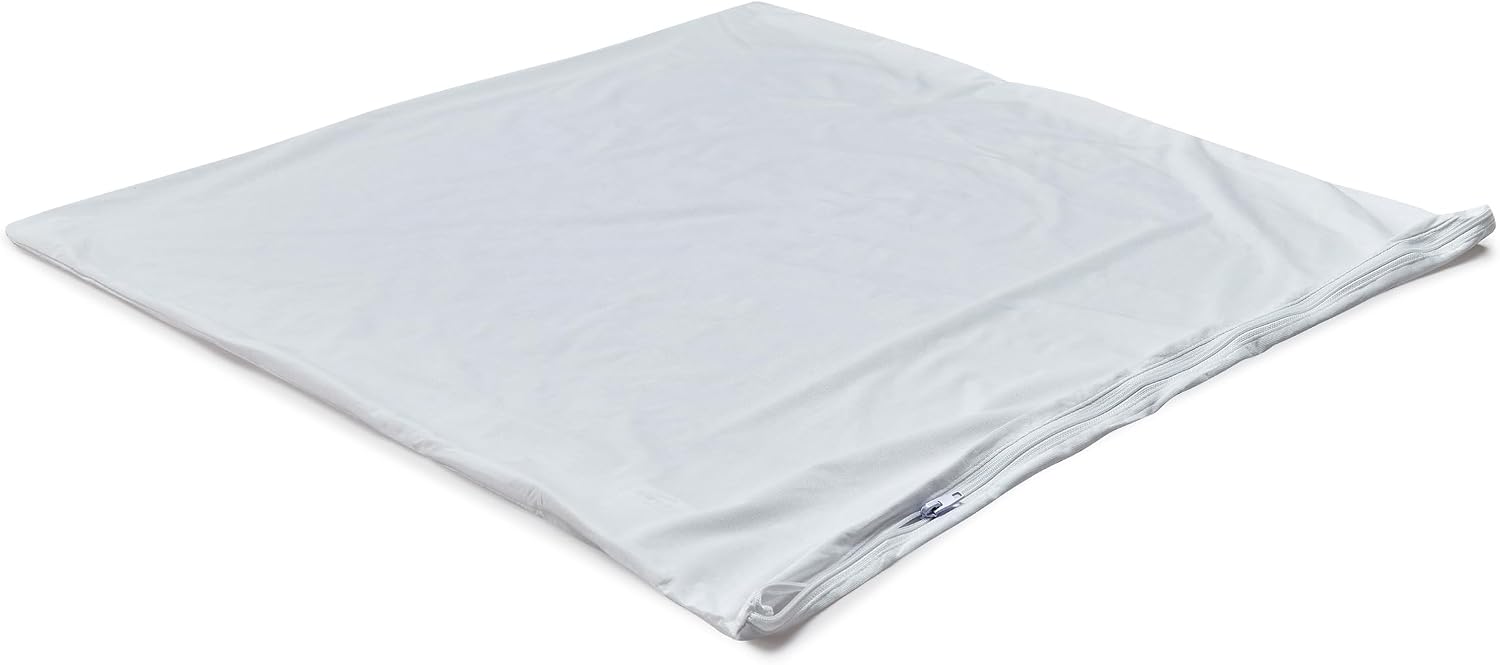 Kingnex Waterproof Down Feather Proof Body Pillow Protectors for 20x54 Pillow Zippered Plain Pillow Cover White 1 Pack Only 21x55 1 Pack Wh…
