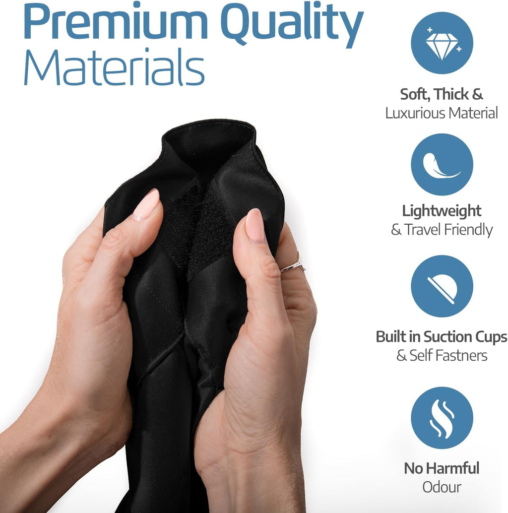 Portable Blackout Curtain with Suction Cups - Premium Easy Install Shade No Tools Required - Temporary Blinds, Perfect for Baby Nursery…