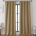 Simplebrand Taupe Blackout Curtains for Bedroom 96 Inches Long 2 Panels, Solid Thermal Insulated, Energy Saving Living Room Window Treatmen…