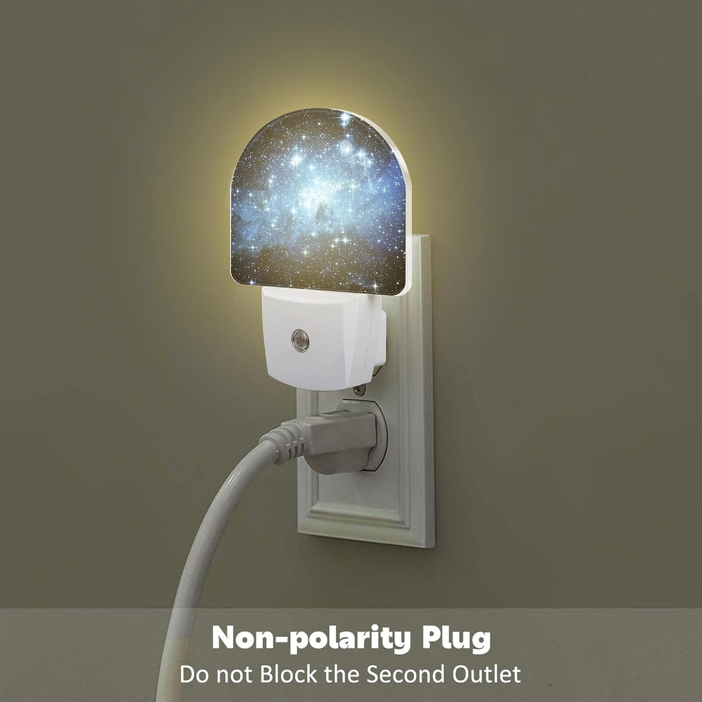Galaxy Space with Stars Night Light, Deep Universe Nebula Dusk to Dawn Night Light Plug in,0.5w Energy Saving Sleep Friendly NightLight…