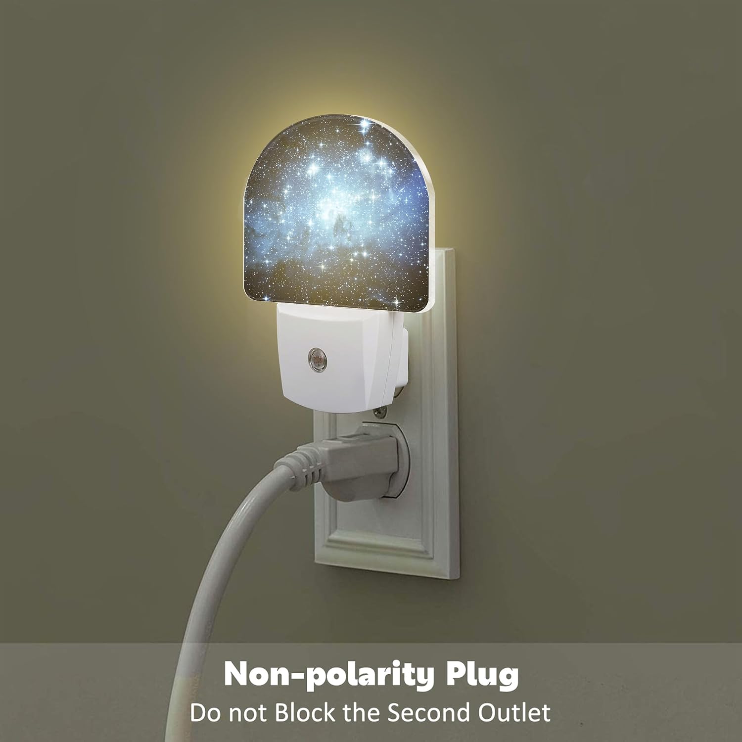 Galaxy Space with Stars Night Light, Deep Universe Nebula Dusk to Dawn Night Light Plug in,0.5w Energy Saving Sleep Friendly NightLight…